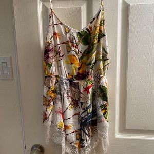 Tropical Print Romper